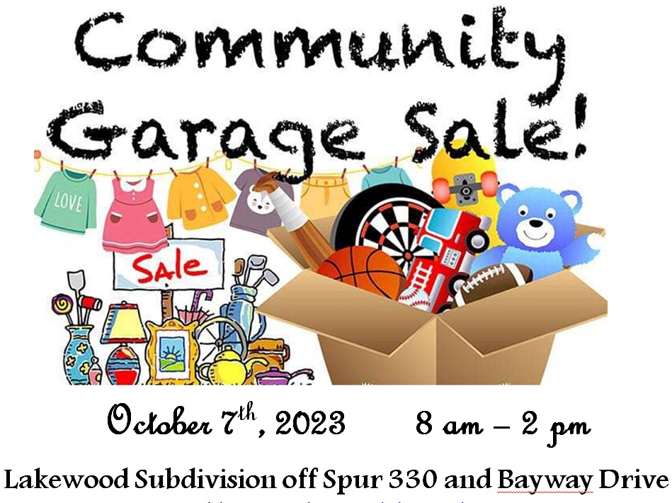 Community Garage Sale October 7th, 2023 « Lakewood Civic